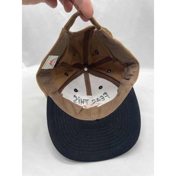 Vintage Fear This Toyota Brown Panel Strapback Adjustable Mohr’s Hat Rare - Picture 6 of 8
